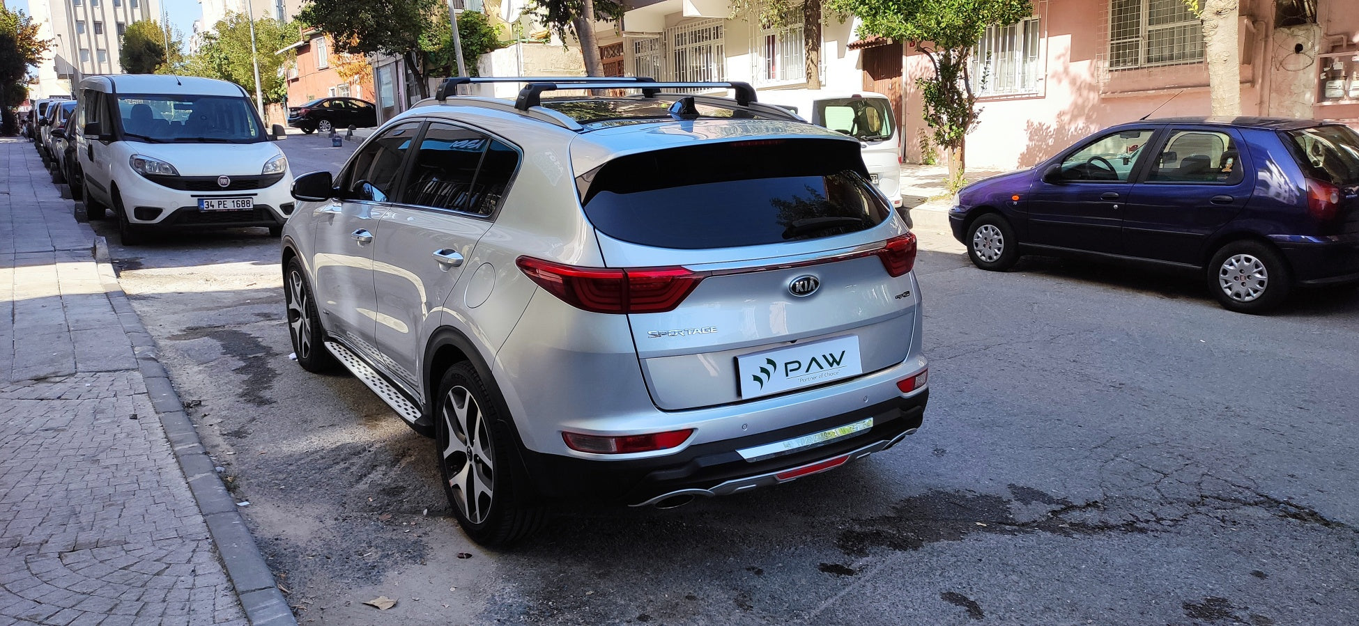For Kia Sportage 2016-2022 Roof Rack Cross Bars Flush Rail Alu Black