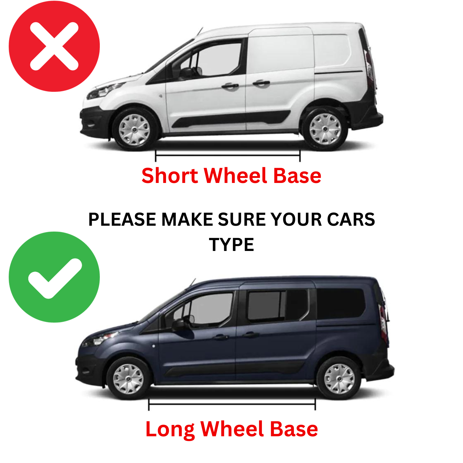 For Volkswagen Transporter T6 2015-2024 LWB Roof Side Rails Ultimate Style Black