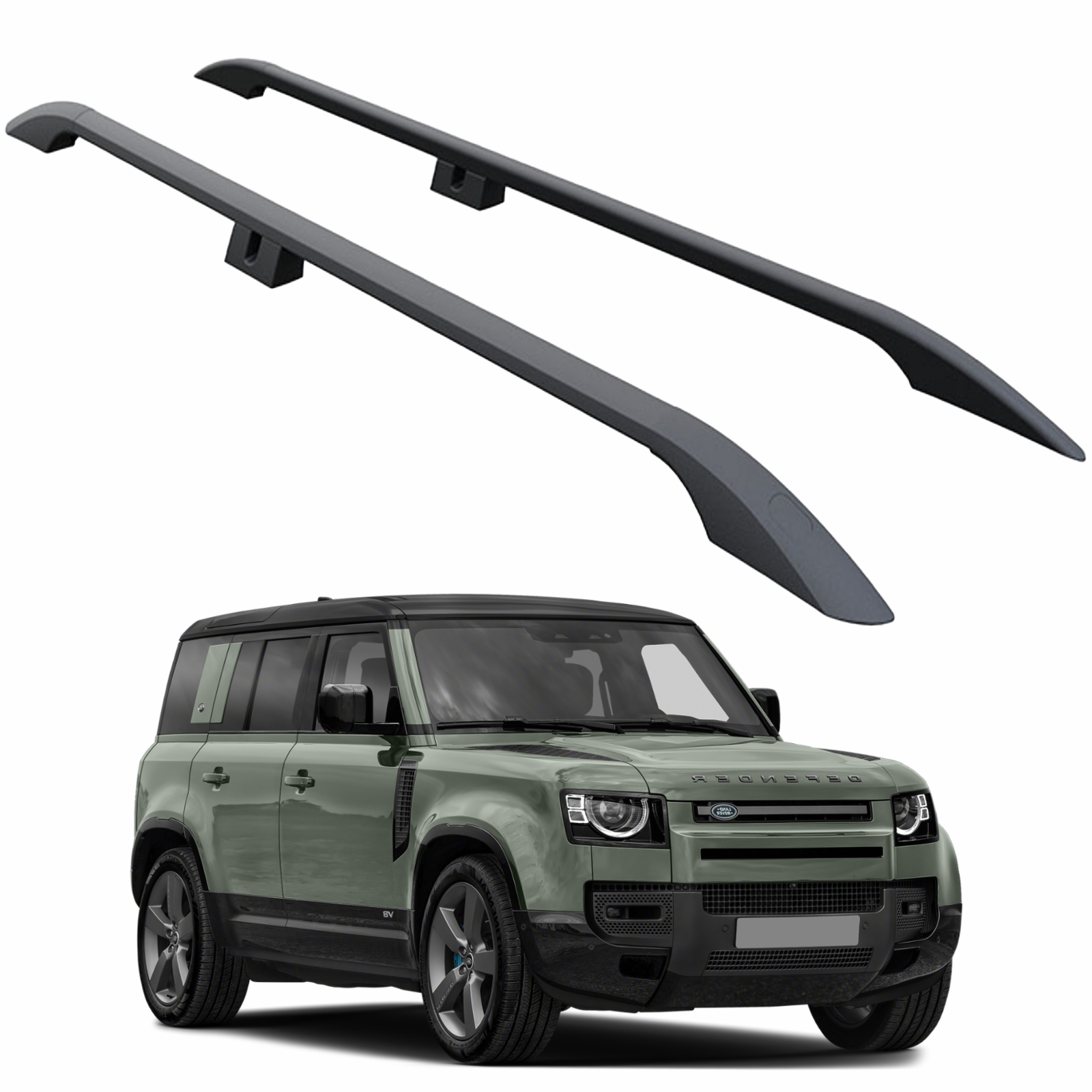 For Land Rover Defender 110 Roof Rails - Black 2020-2025 Plus Series