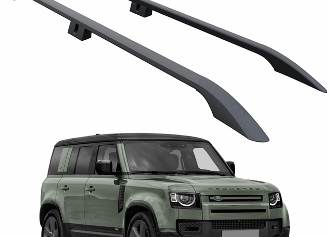 For Land Rover Defender 110 Roof Rails - Black 2020-2025 Plus Series