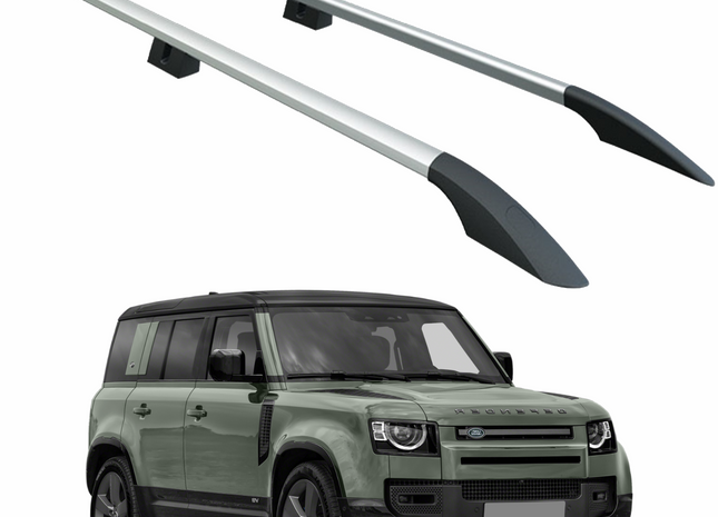 For Land Rover Defender 110 Roof Rails - Silver 2020-2025 Plus Series