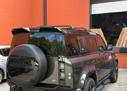 For Land Rover Defender 90 (2020-2025) Roof Rack Cross Bars T Slot Rail, Black