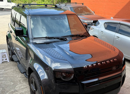 For Land Rover Defender 130 (2020-2025) Roof Rack Cross Bars T Slot Rail, Black