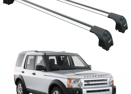For Land Rover Discovery LR3 (2004-2010) Roof Rack Cross Bars Paw Pro 2, Silver