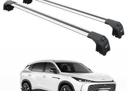 For MG HS Phev Roof Rack Cross bars to For Flush Roof Rails Silver