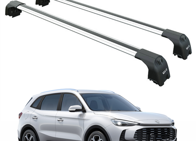 For MG ZS Hybrid+ Roof Rack Cross bars to For Flush Roof Rails Silver