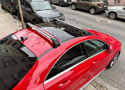 For Mercedes CLA C117 2014-2020 Roof Rack Cross Bars Fix Point, Black