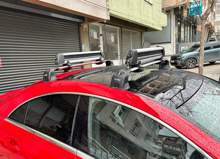 For Mercedes CLA C117 2014-2020 Roof Rack Cross Bars Fix Point, Silver