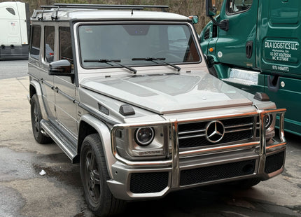 For Mercedes G W463 1989-2018 Roof Rack Cross Bars Rain Gutters, Silver
