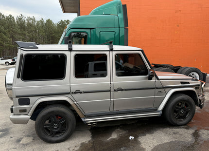 For Mercedes G W463 1989-2018 Roof Rack Cross Bars Rain Gutters, Silver