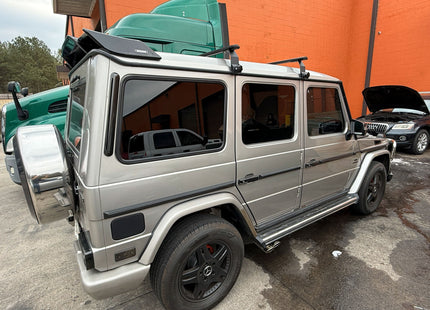 For Mercedes G W463 1989-2018 Roof Rack Cross Bars Rain Gutters, Silver