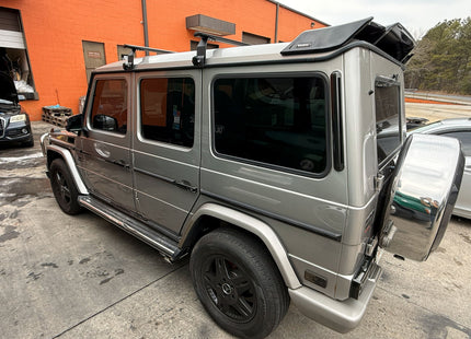 For Mercedes G W463 1989-2018 Roof Rack Cross Bars Rain Gutters, Silver
