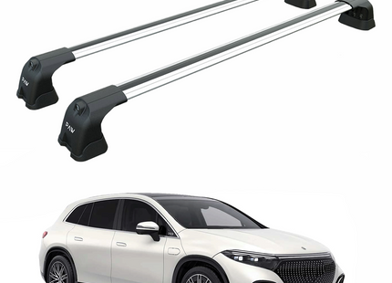 For Mercedes Benz EQS Suv 2022-2025 Roof Rack Cross Bars Fix Point, Silver