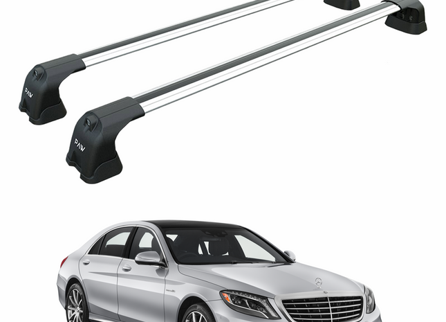 For Mercedes S-Class W222 2014-2020 Roof Rack Cross Bars Fix Point Silver