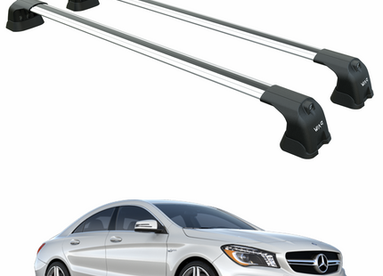 For Mercedes CLA C117 2014-2020 Roof Rack Cross Bars Fix Point, Silver