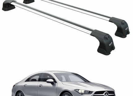 For Mercedes CLA C118 2020-2024 Roof Rack Cross Bars Fix Point, Silver