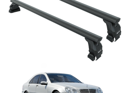 For Mercedes C Series W203 Roof Rack System, Aluminium Cross Bar, Normal Roof, Black