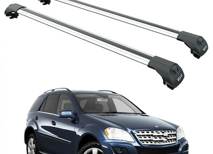 For Mercedes GLE W164 2005-2011 Roof Rack Cross Bars Raised Rail Silver