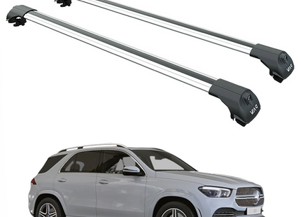 For Mercedes GLE W166 2011-2019 Roof Rack Cross Bars Raised Rail Alu Silver