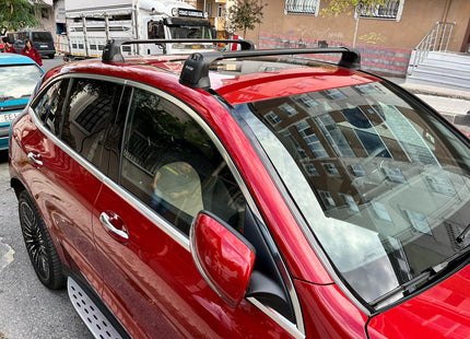 For Mercedes Benz EQC (N293) 2019-Up Roof Rack Cross Bars Fix Point Alu Silver