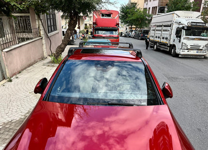 For Mercedes Benz EQC (N293) 2019-Up Roof Rack Cross Bars Fix Point Alu Silver