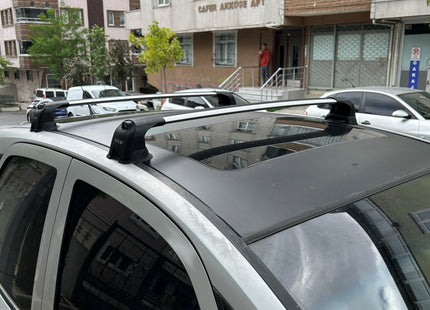 For Opel Meriva A (2003-2010) Roof Rack System Carrier Cross Bars Aluminum Silver