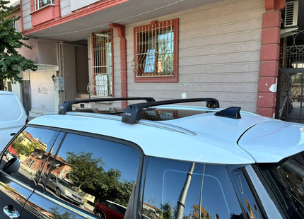 For Mini Countryman R60 2010-2016 Roof Rack Cross Bars Metal Bracket Flush Rail Silver