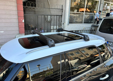 For Mini Countryman R60 2010-2016 Roof Rack Cross Bars Metal Bracket Flush Rail Silver