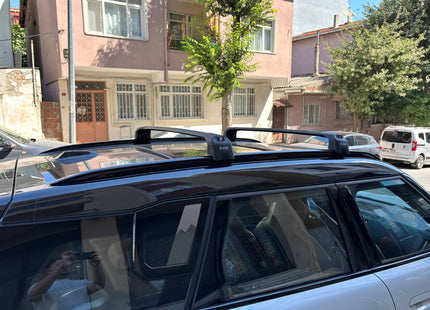 For Nissan Leaf 2025- Up Roof Rack Cross Bars Metal Bracket Flush Rail Black