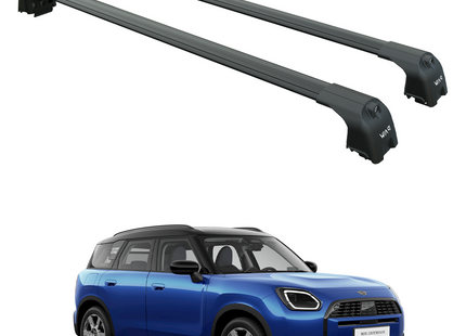 Mini Countryman Roof Rack 2023-2025 | Cross Bars Flush Rail System - Black