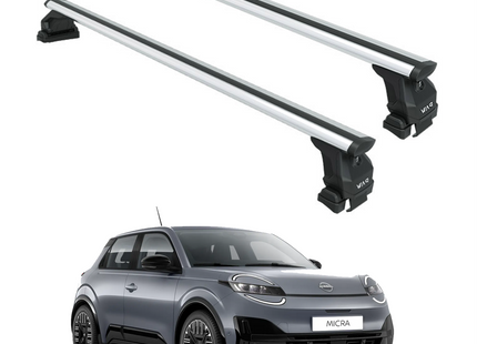 For Nissan Micra 2025- Up Roof Rack Cross Bars Normal Roof Silver