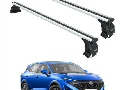 For Nissan Qashqai 2022-2025 Roof Rack Cross Bars Normal Roof Alu Silver