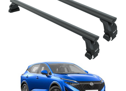 For Nissan Qashqai 2022-2025 Roof Rack Cross Bars Normal Roof Alu Black