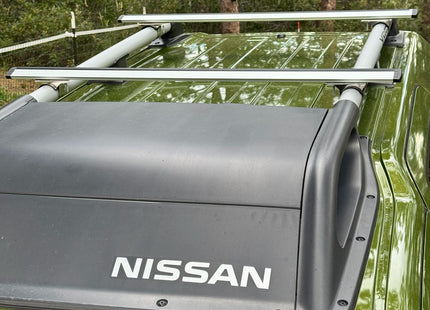 For Nissan XTerra 1999-2015 Roof Rack Cross Bars Raised Rail Black