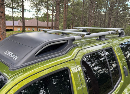 For Nissan XTerra 1999-2015 Roof Rack Cross Bars Raised Rail Silver