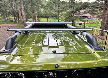 For Nissan XTerra 1999-2015 Roof Rack Cross Bars Raised Rail Silver