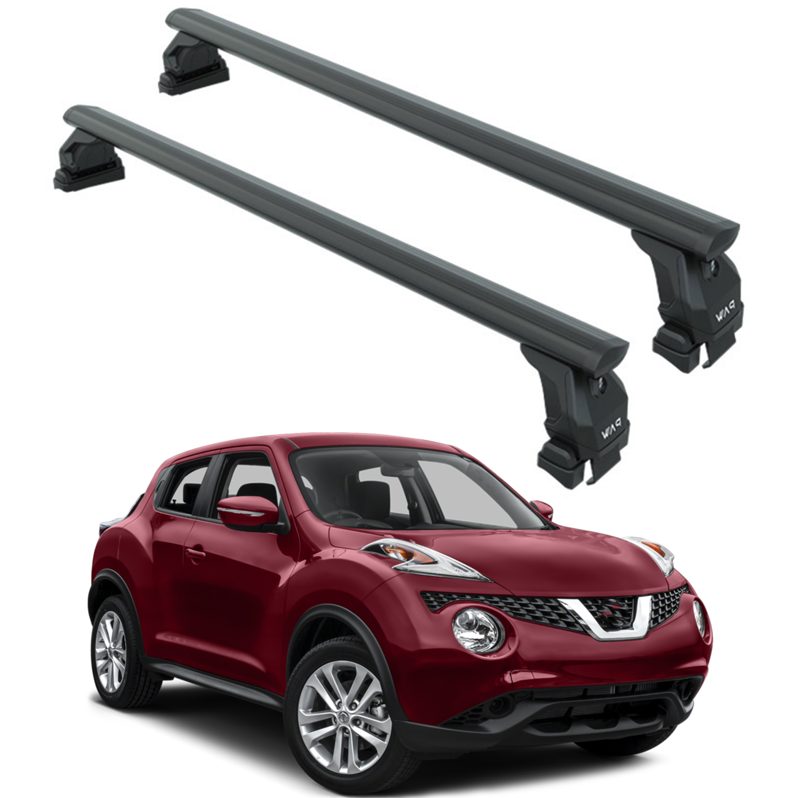 For Nissan Juke Roof Rack System Carrier Cross Bars Aluminum Black