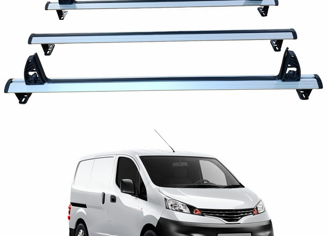 For Nissan NV200 Cargo Van (2009–2023) – 3-Bar Aluminum Ladder Roof Rack System