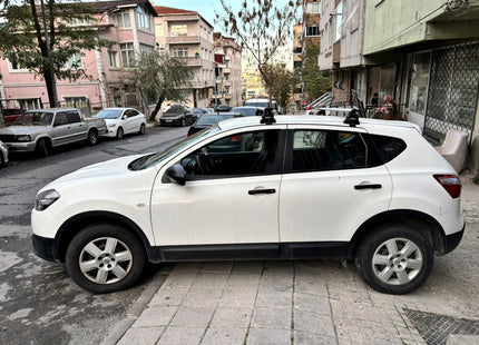 For Nissan Qashqai J10 (2006-2013) Roof Rack Cross Bars Normal Roof Pro 4, Black
