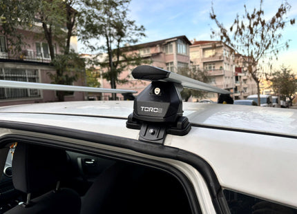 For Nissan Qashqai J10 (2006-2013) Roof Rack Cross Bars Normal Roof Pro 4, Silver