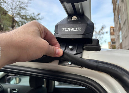 For Nissan Qashqai J10 (2006-2013) Roof Rack Cross Bars Normal Roof Pro 4, Black