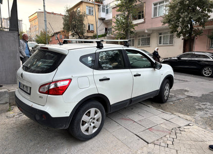 For Nissan Qashqai J10 (2006-2013) Roof Rack Cross Bars Normal Roof Pro 4, Silver