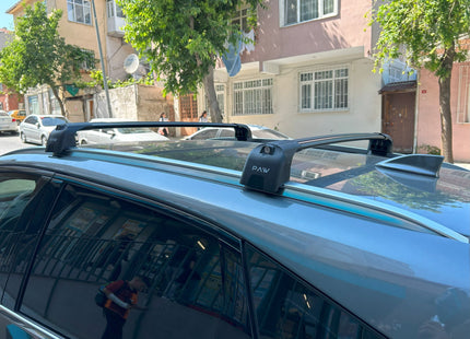 For Nissan Qashqai J12 2021-2025 Roof Rack Cross Bars | Flush Rail, Aluminum Silver