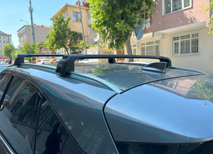 For Nissan Qashqai J12 2021-2025 Roof Rack Cross Bars | Flush Rail, Aluminum Silver