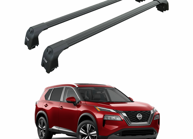 For Nissan X-Trail T33 2021-2025 Roof Rack Cross Bars Flush Rail Black