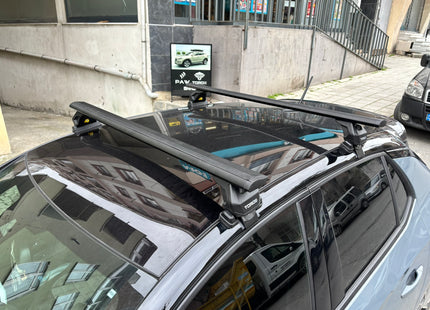 For Vauxhall Corsa F (2019-2025) Roof Rack System Carrier Cross Bars, Black