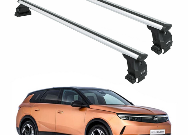 For Opel Grandland 2024-2025 Roof Rack System Carrier Cross Bars Aluminum Silver