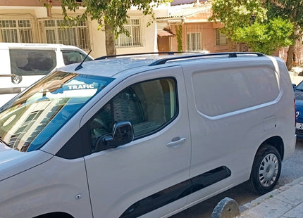 Aluminium Roof Rails for Peugeot Partner Lwb, 2018-Up Black