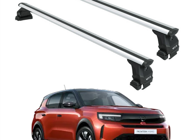 For Opel Frontera 2024- Up Roof Rack Cross Bars Normal Roof Alu Silver