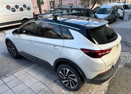 Vauxhall Grandland X (2017-Up) Roof Rack System Carrier Cross Bars, Black